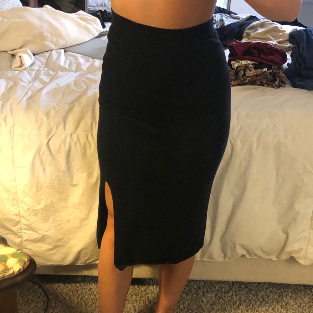 Free People Midi Skirt with Slit